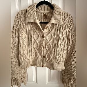 Stetson Beige Cable Knit Cardigan